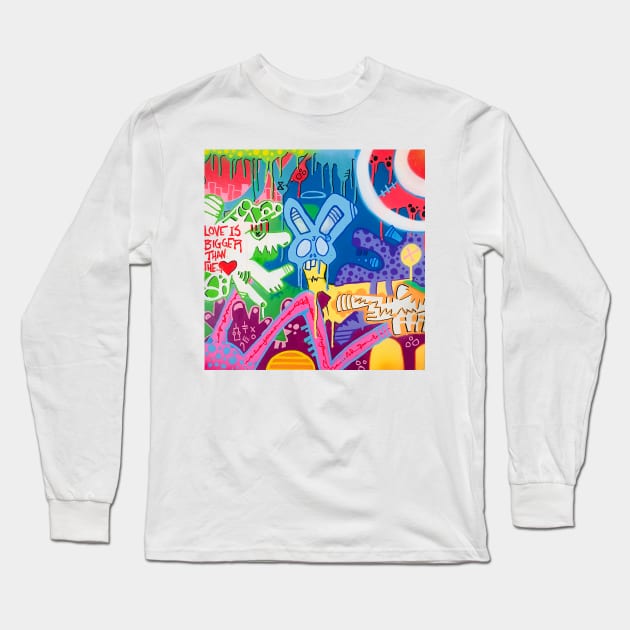 love is bigger Long Sleeve T-Shirt by JPOart